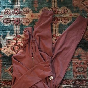 Old Navy Cozy Zip Front Hooded Jumpsuit